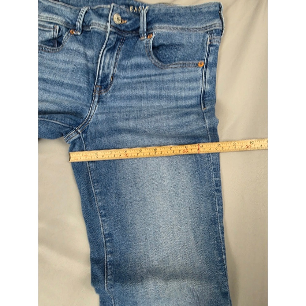 American Eagle Next Level Stretch Flare Jeans Medium Wash Size 8 Womens - Picture 5 of 15